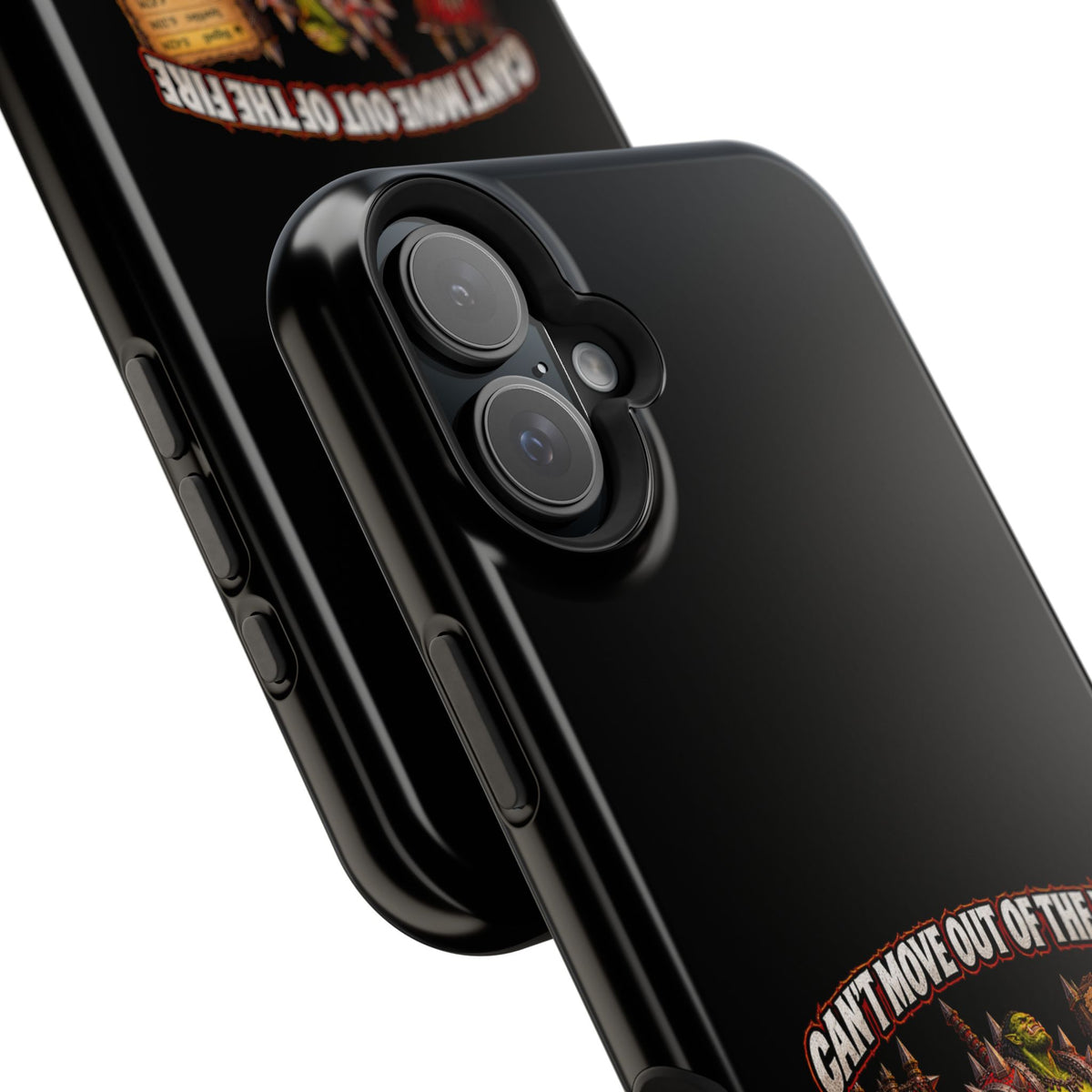 Phone Case — 'Can't Move Out of the Fire, It Would Lower My DPS' Heavy-Duty Impact-Resistant Phone Case