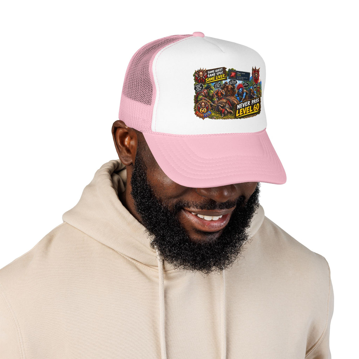 Red 'Til Dead Trucker Hat — Horror Zombie Foam Mesh Cap
