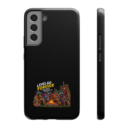 Phone Case — 'Level 60 Forever Campfire' Heavy-Duty Impact-Resistant Phone Case
