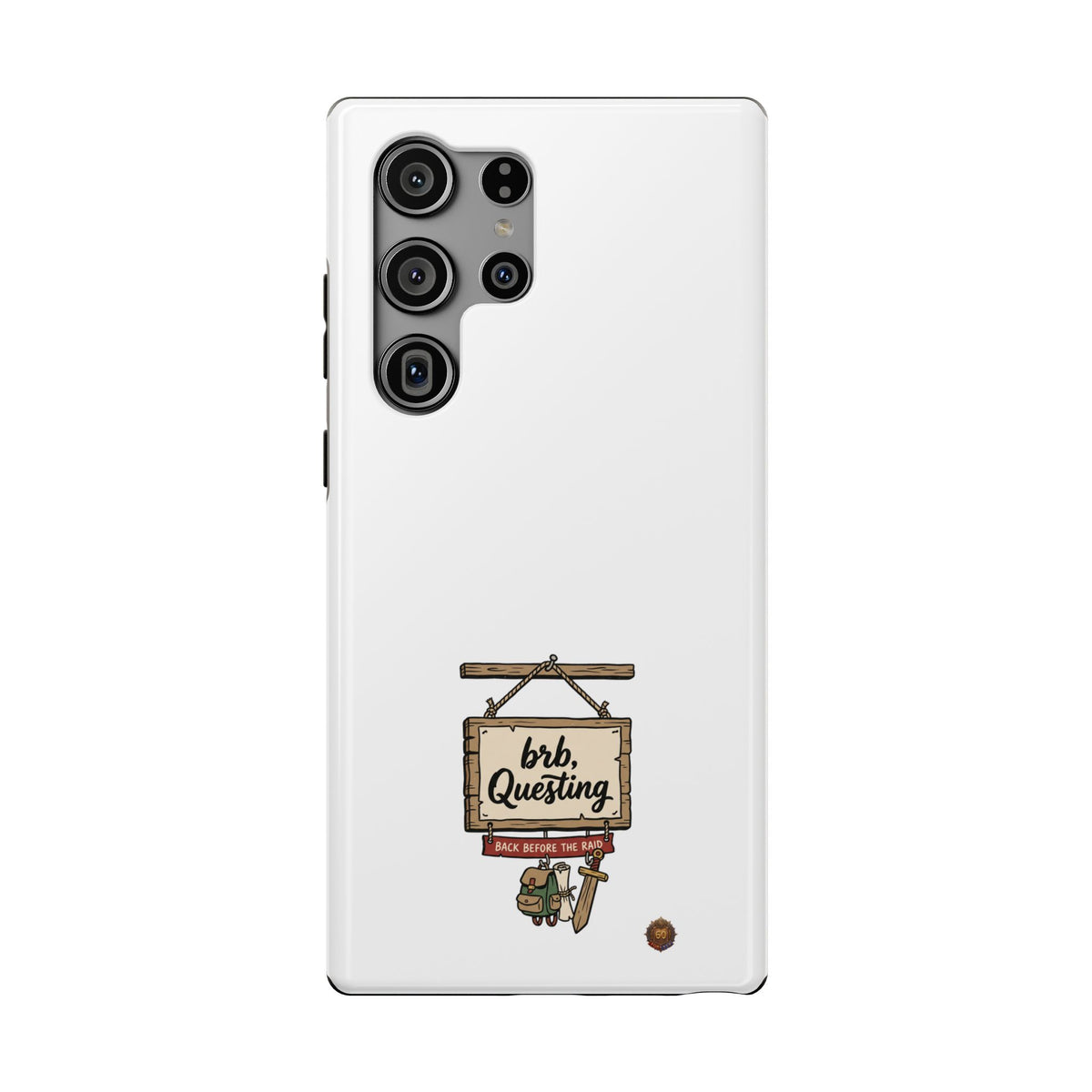 brb, Questing – Phone Case