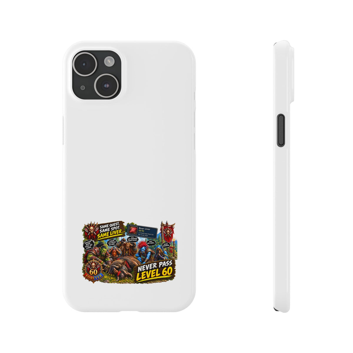 Level 60 Gamer Collage Slim Phone Case