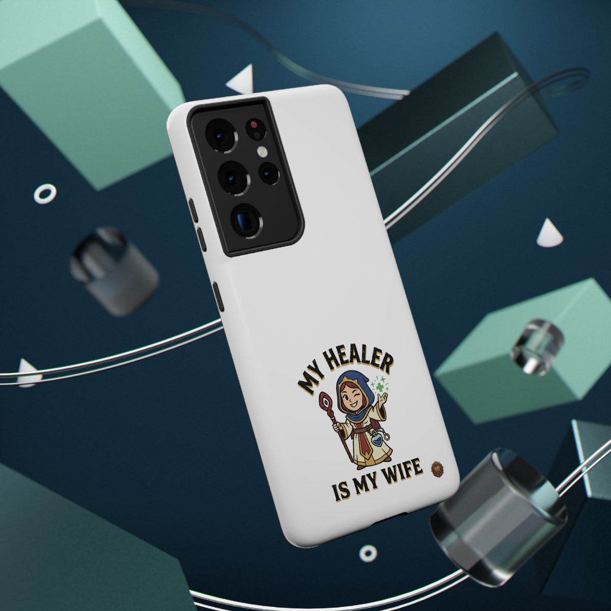 Phone Case — 'My Healer Is My Wife' Heavy-Duty Impact-Resistant Phone Case