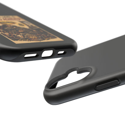Phone Case — 'Social Life: Level 0 — Level 60 Achieved (Lion Banner)' Heavy-Duty Impact-Resistant Phone Case