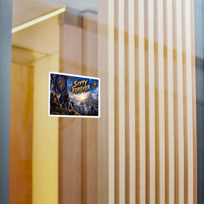 Sixty Forever – Blue Banner – Poster Decal
