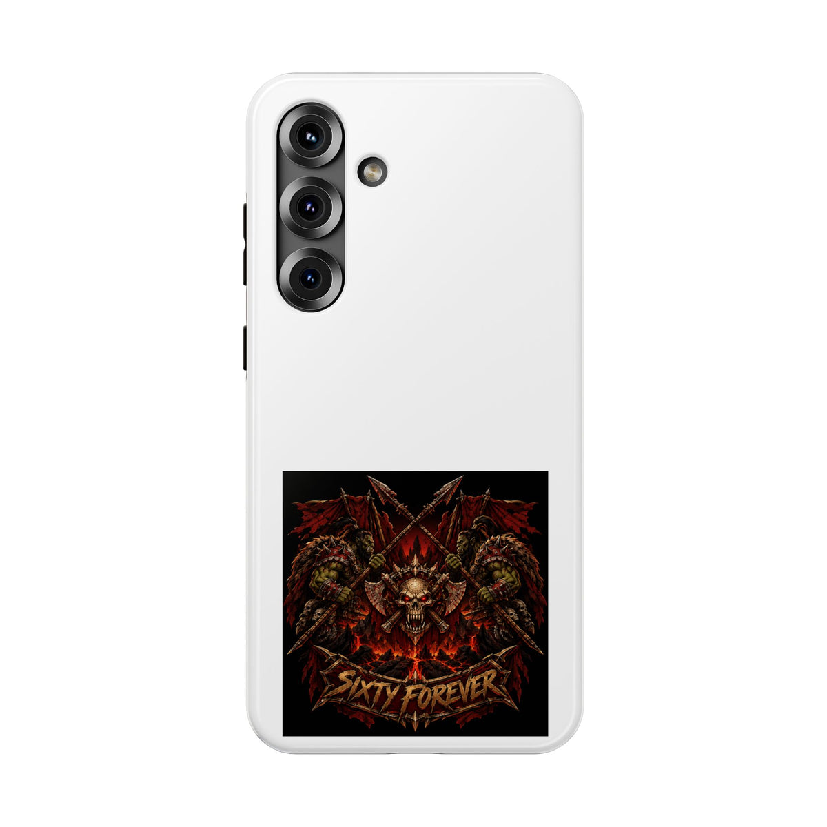 Sixty Forever – Skull & Axes – Phone Case