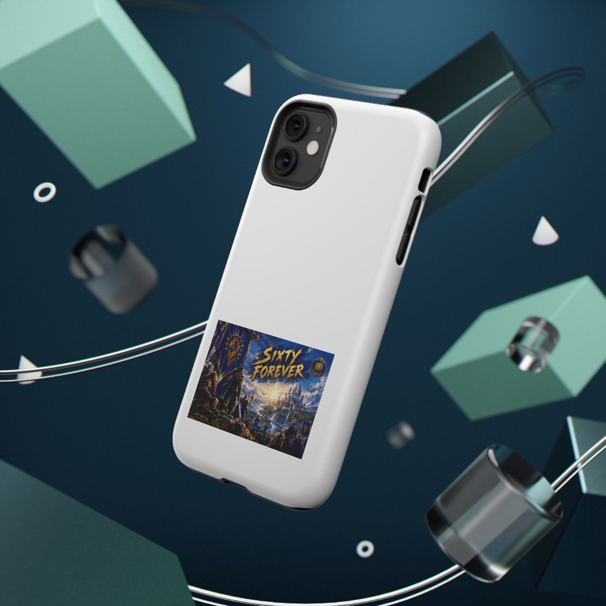 Sixty Forever – Blue Banner – Phone Case