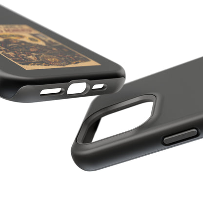 Phone Case — 'Social Life: Level 0 — Level 60 Achieved (Lion Banner)' Heavy-Duty Impact-Resistant Phone Case