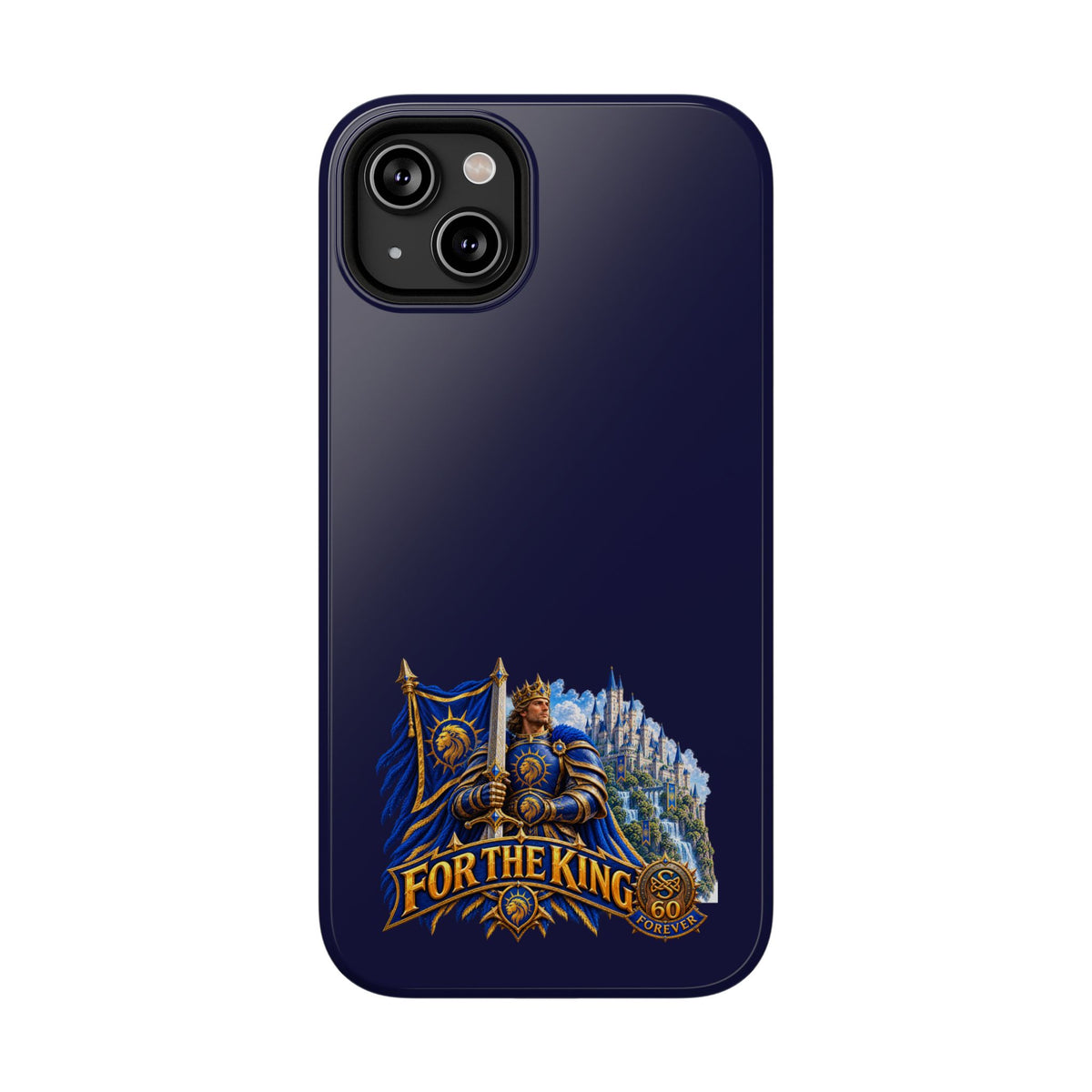 Phone Case — 'For The King' Banner Heavy-Duty Impact-Resistant Phone Case