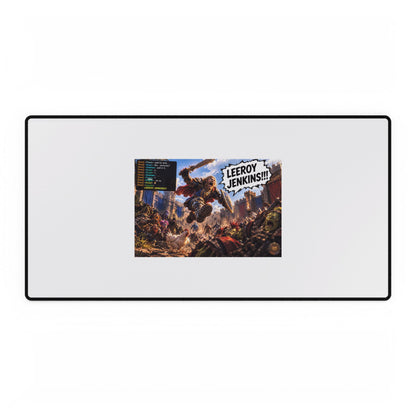 Gaming Desk Mat — "Leeroy Jenkins!!" Battle Raid Mousepad