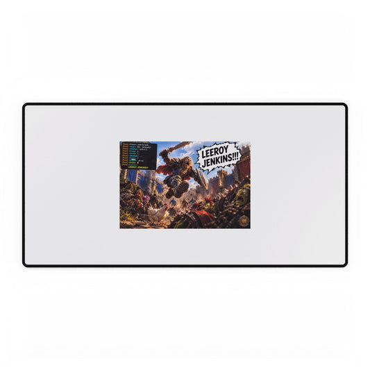 Gaming Desk Mat — "Leeroy Jenkins!!" Battle Raid Mousepad