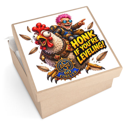 Gaming Sticker — "Can't Move Out of the Fire, It Would Lower My DPS" Square Vinyl Sticker