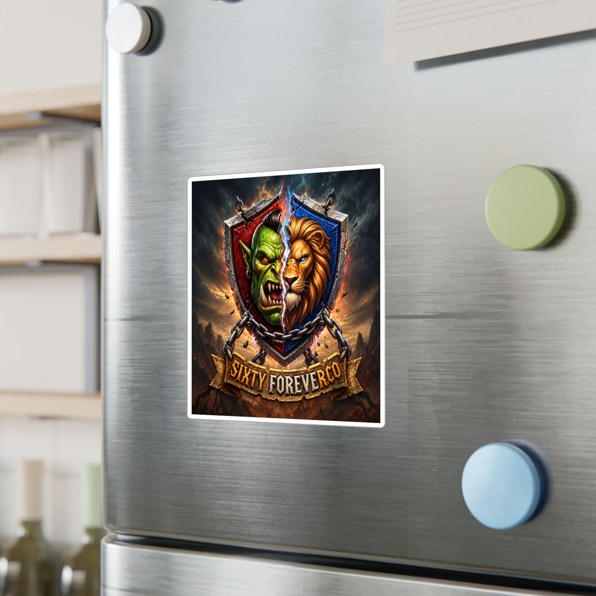 Pick Your Side – Split Shield – Poster Decal
