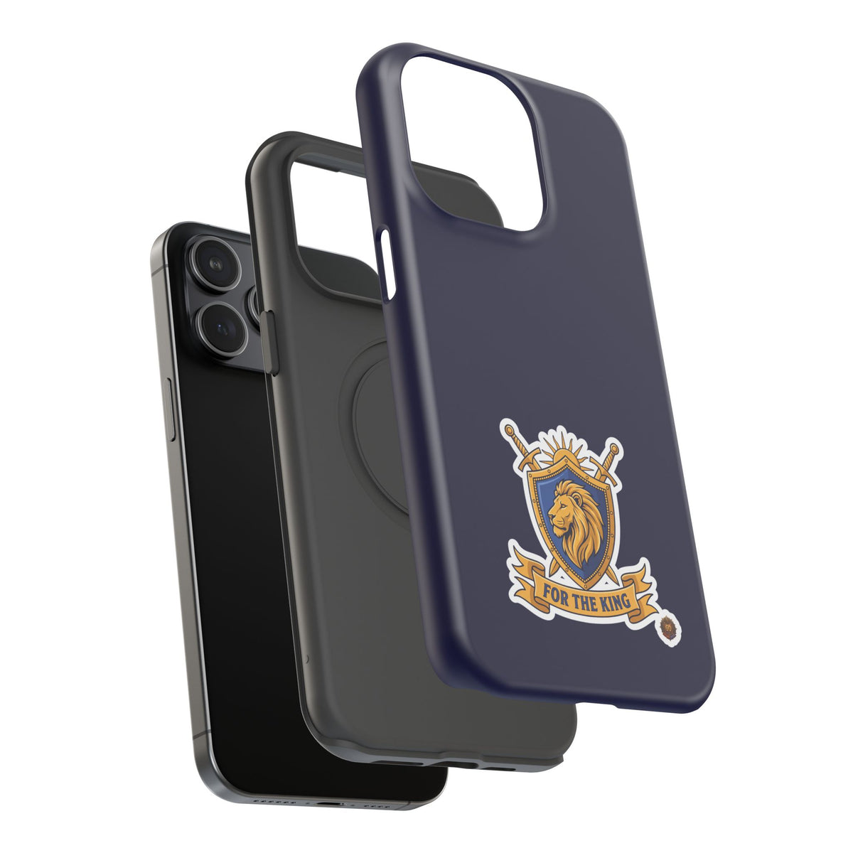 Phone Case — 'For The King Crest' Heavy-Duty Impact-Resistant Phone Case