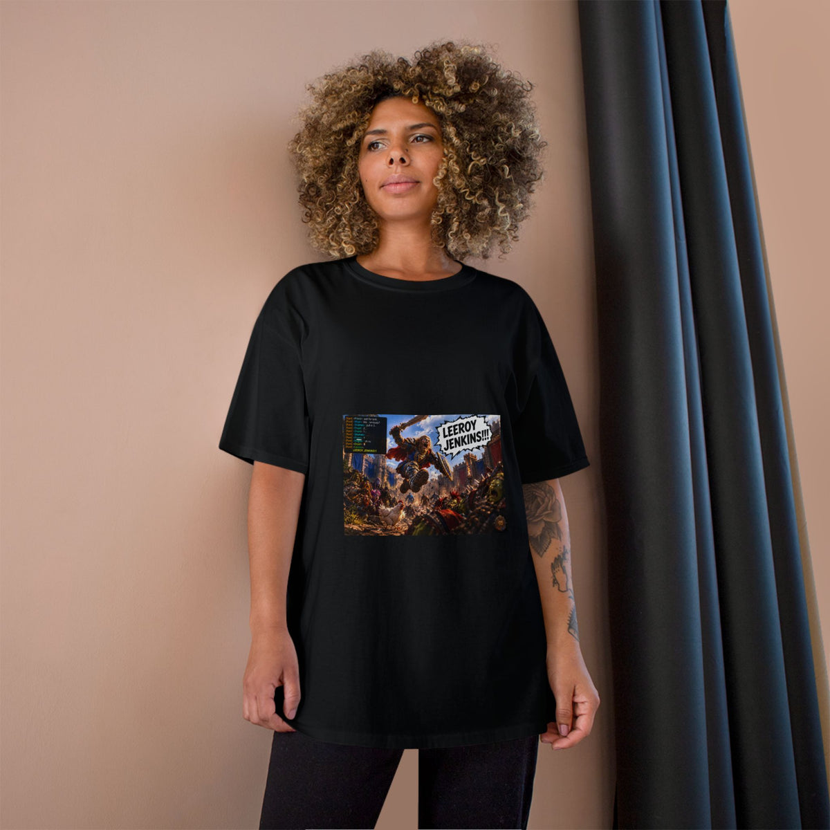 Leroy Jenkins Battle Meme T-Shirt