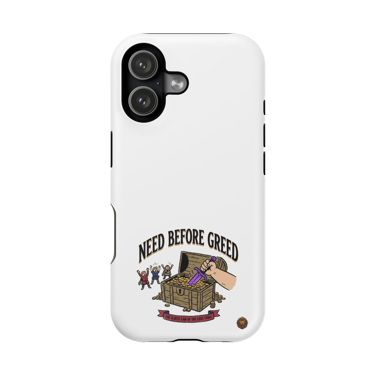 Phone Case — 'Need Before Greed' Heavy-Duty Impact-Resistant Phone Case